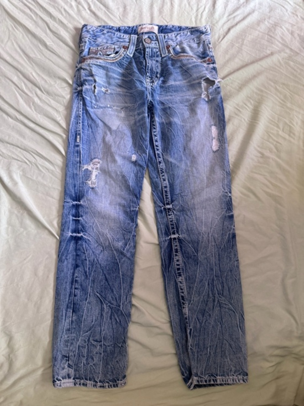 Big‎ Star Light Blue Washed Denim Jeans